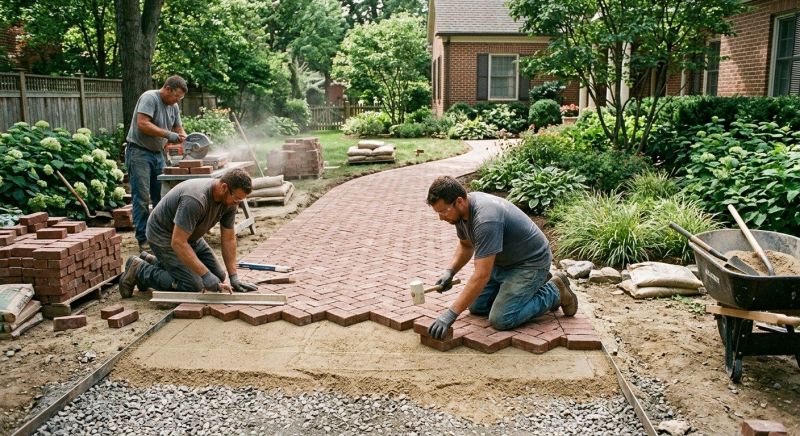 Brick Hardscaping Installation in Fairfield County, CT