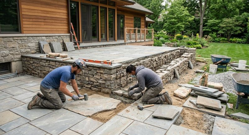 Masonry Steps Installation in Fairfield County, CT